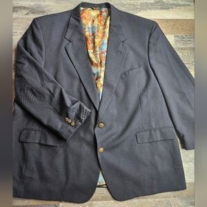 Palm Beach Vintage Blazer of Champions Navy Blue Sports Coat XL